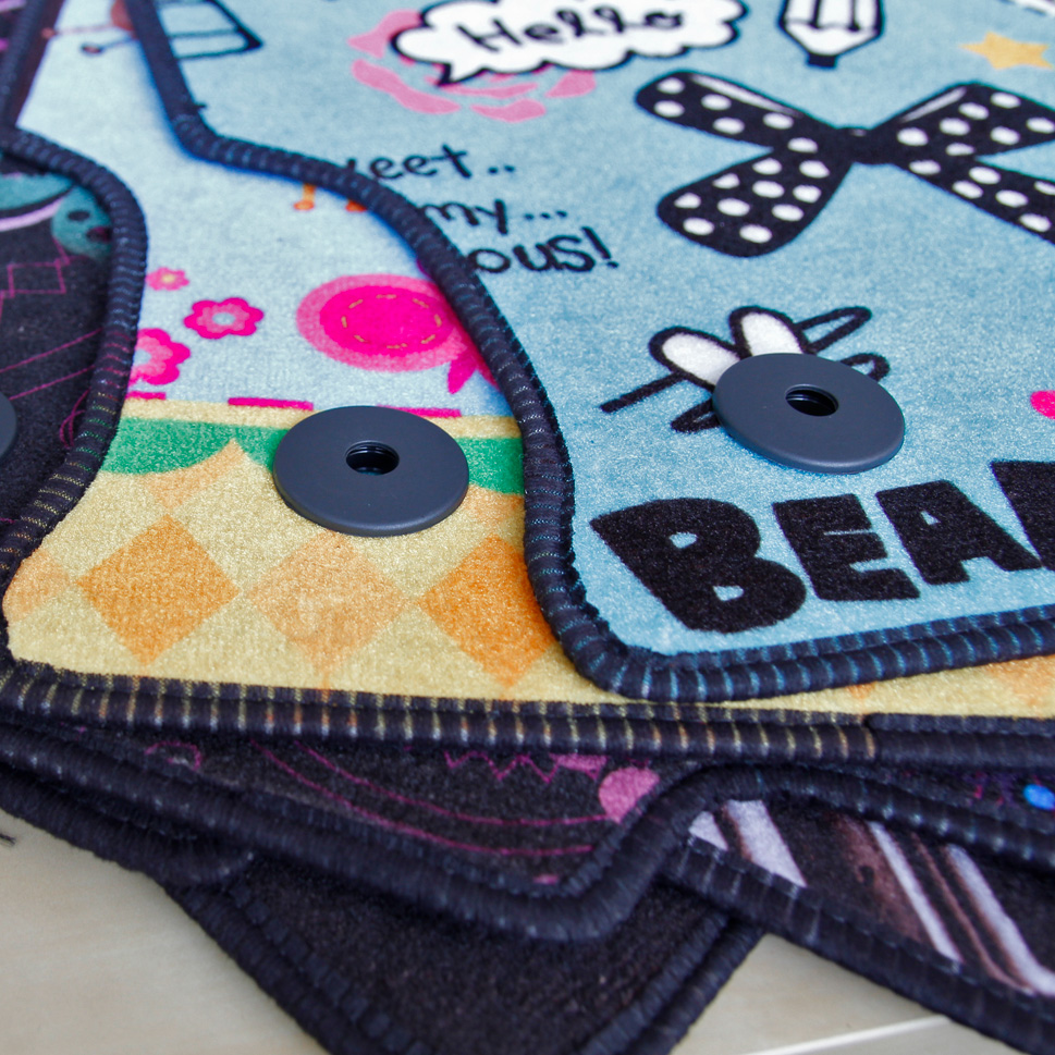 Fussmatten mit Aufdruck